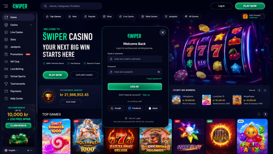 swiper casino Gameplay